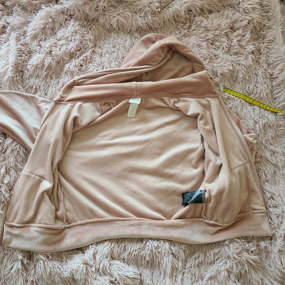 XS/S Velour Pink zip-through hoodie H&M - Picture 11 of 12